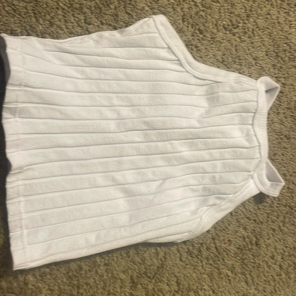 white tank top